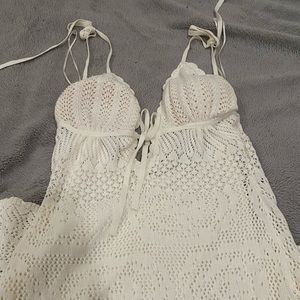 Guess white knit dress